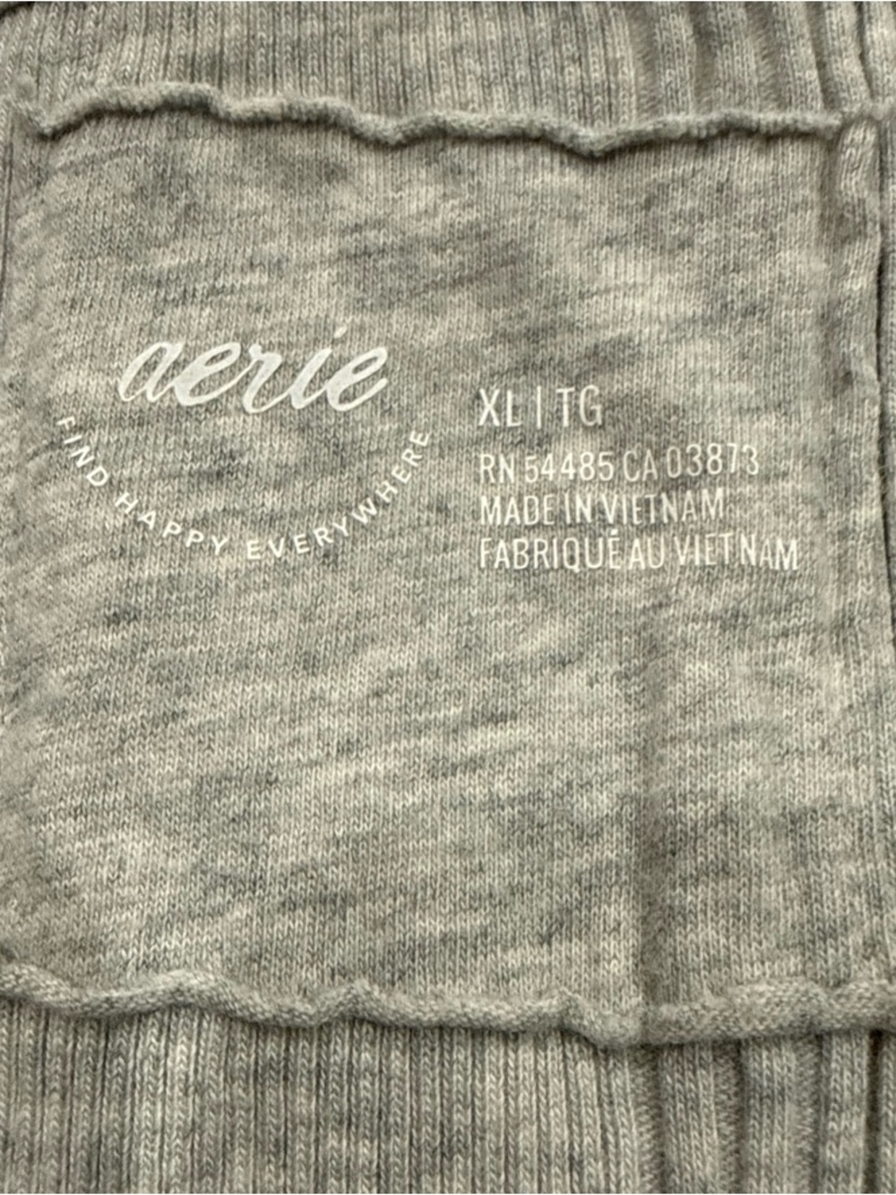 aerie Light Gray Ribbed Henley Tank - Picture 10 of 12